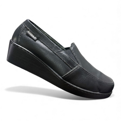 Romulo Casual Cuero Negro Mujer Talla 40  Ref 0920 